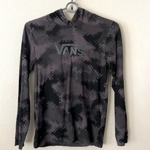 Vans Hooded Pullover Long Sleeve Shirt for Boys